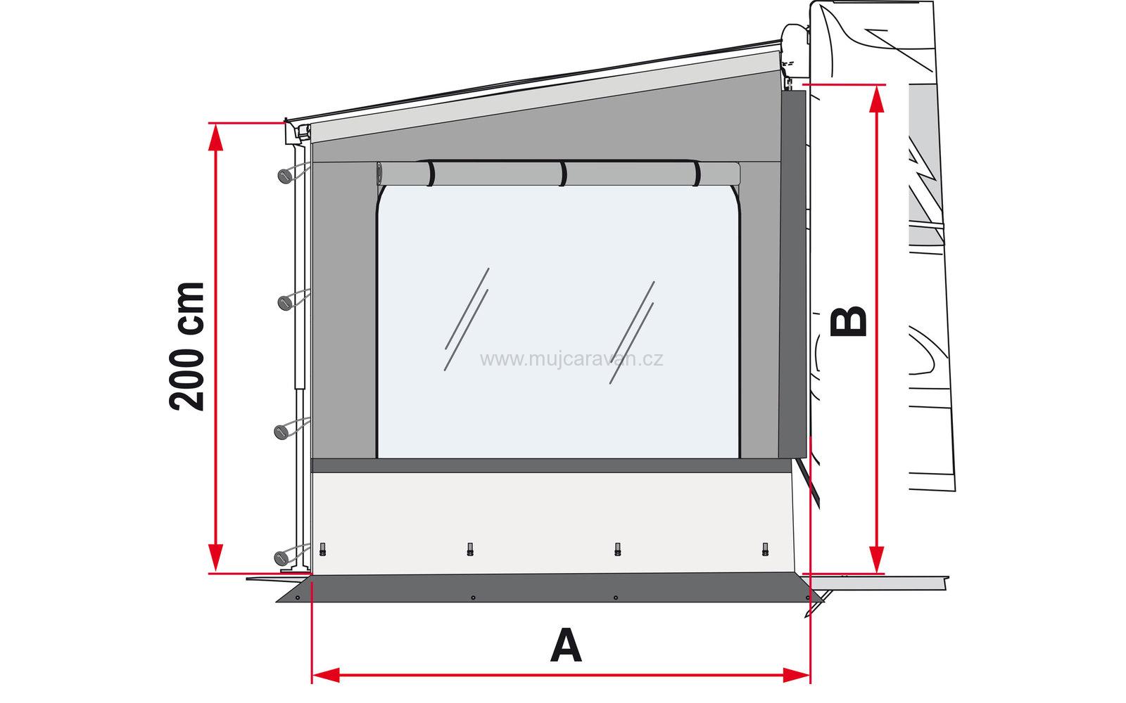 Bočnice pro markýzy Fiamma Side W Pro T5/T6 Van/F45