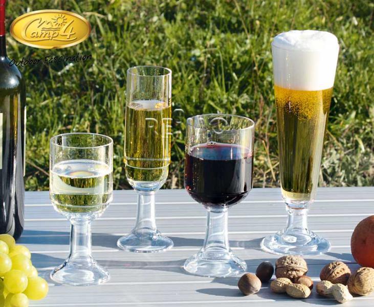 Sada 2 skládacích sklenic na sekt 0,21 l