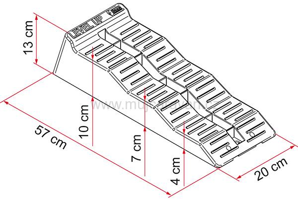 Stupňové klíny Fiamma Level Up + taška