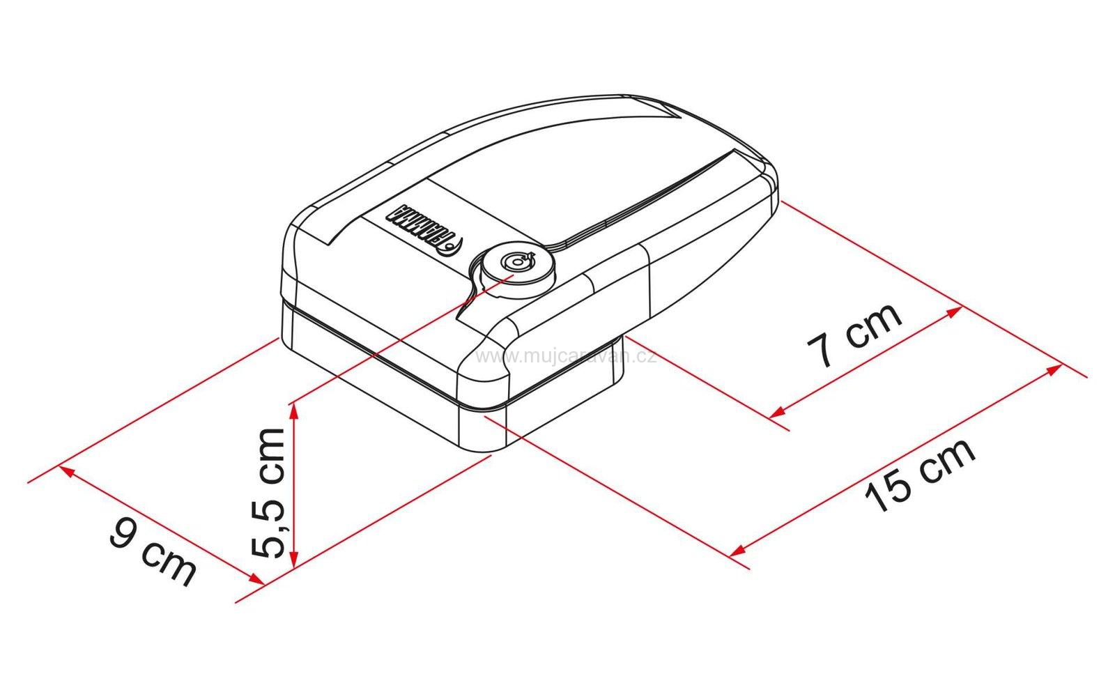 Přídavný zámek Fiamma Safe Door šedá