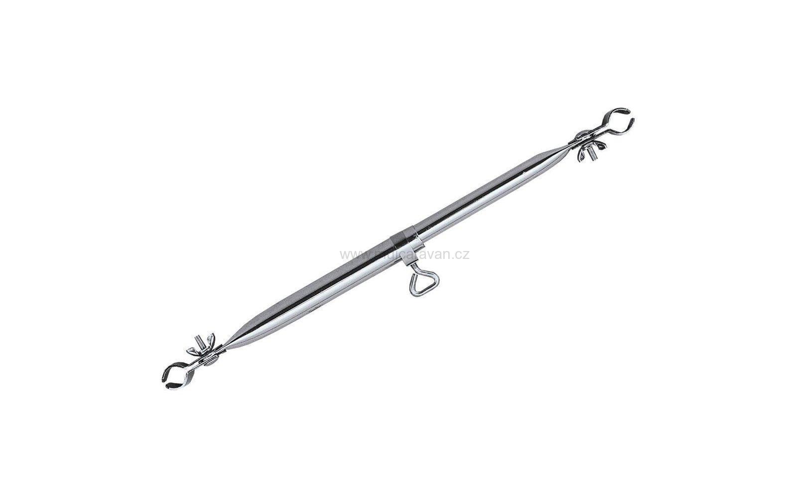 Střešní upínací ocelová tyč se sponkami - 22/19x1 mm - 80 až 120 cm