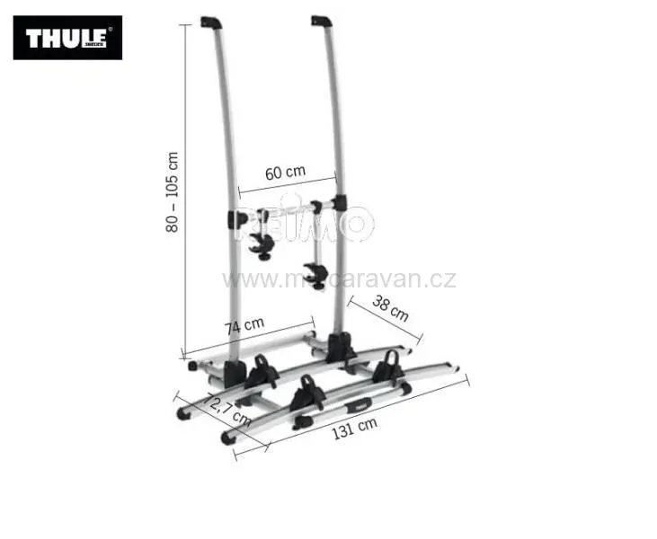 Nosič kol Thule Excellent Standard - černý
