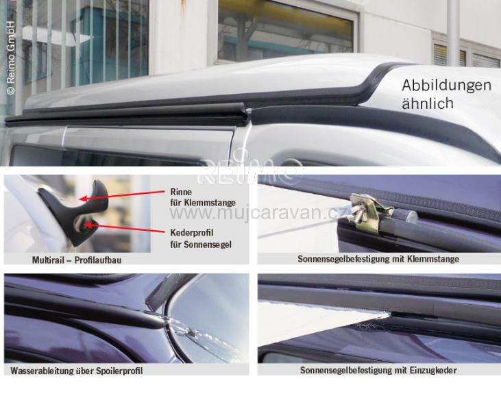 Multirail pro Mercedes Vito od 2015, krátký rozvor, pravá strana