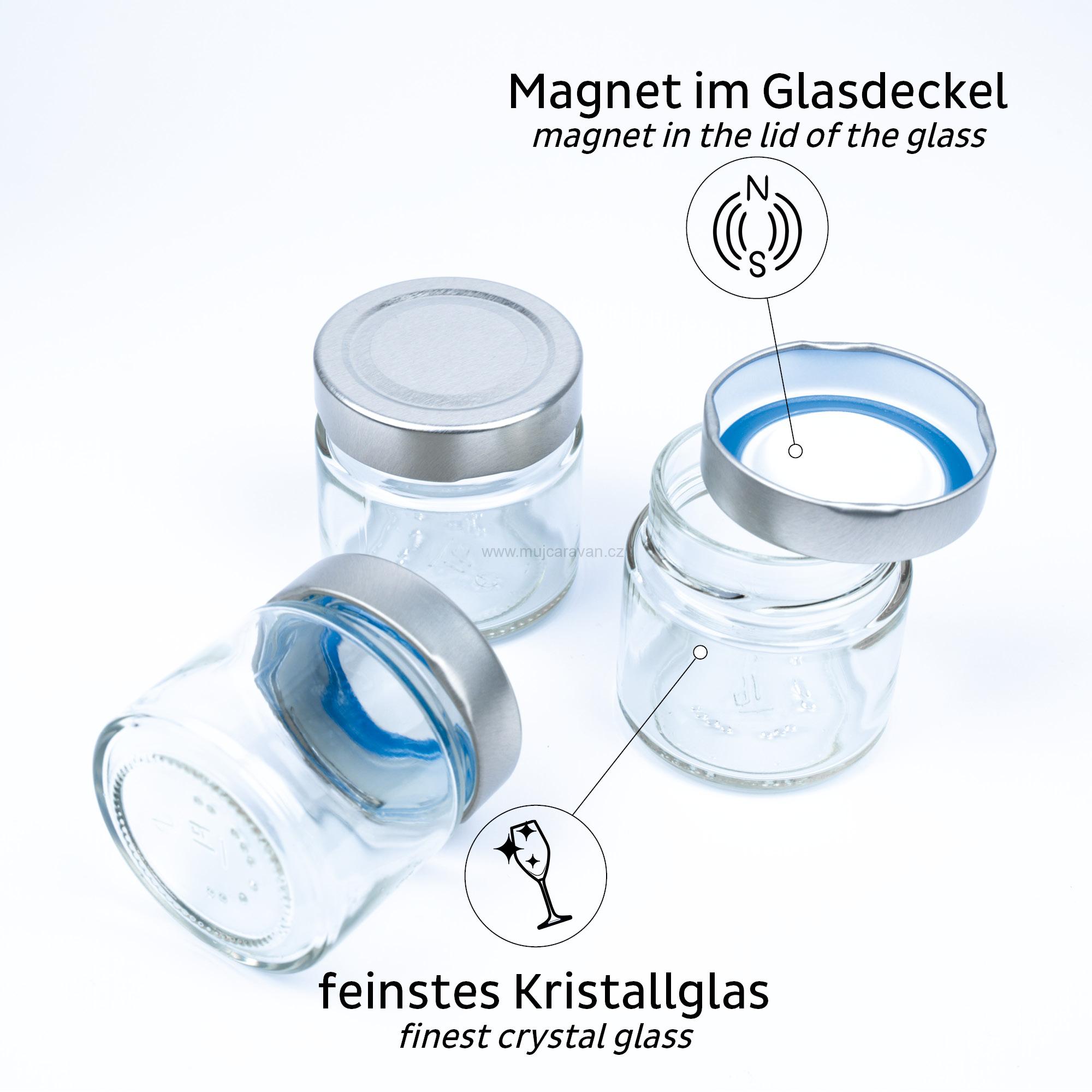Sada 3 ks magnetických kořenek Silwy - 125 ml