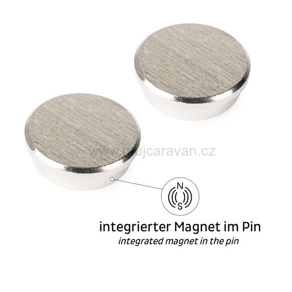 Sada magnetů Silwy SMART, 2 ks, bílá