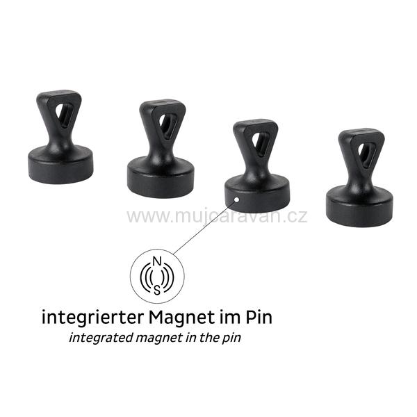 Sada magnetů Silwy FLEX, 4 ks, bílá