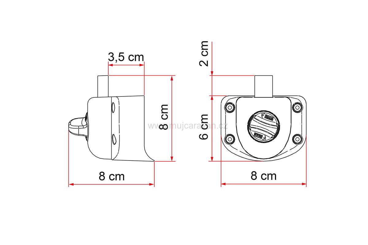 Fiamma vnitřní zámek Safe Door Guardian Ford Transit do 06/2000