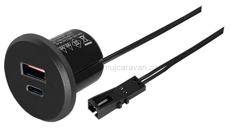 Kompaktní zásuvka Power USB-C/A