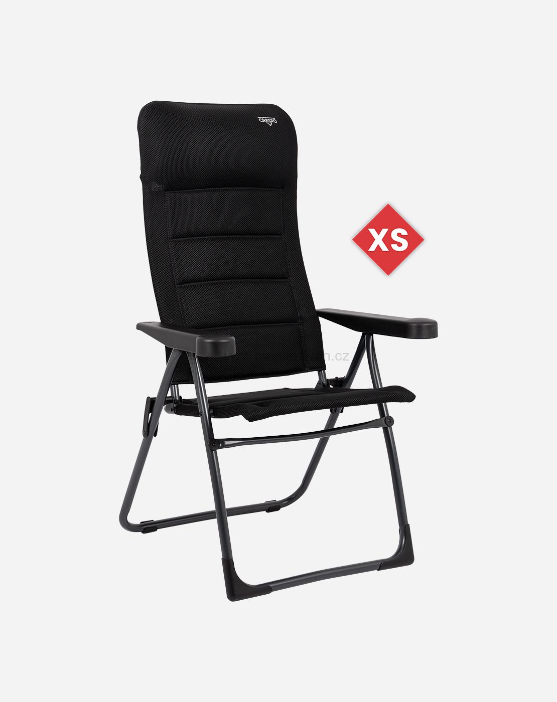 Kempingové křeslo Crespo Air-Deluxe XS, černé (AP-215)