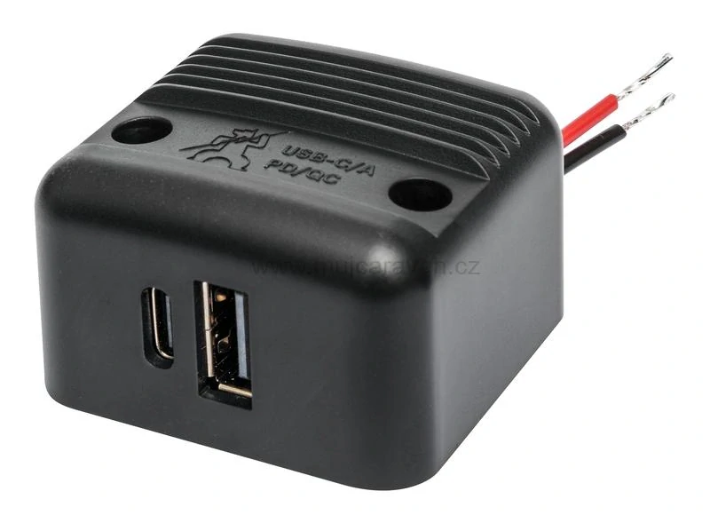 Dvojitá zásuvka 1x USB-C / 1x USB-A