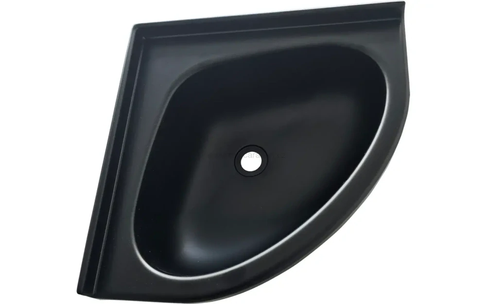 Rohové umyvadlo Mini Oval. černé
