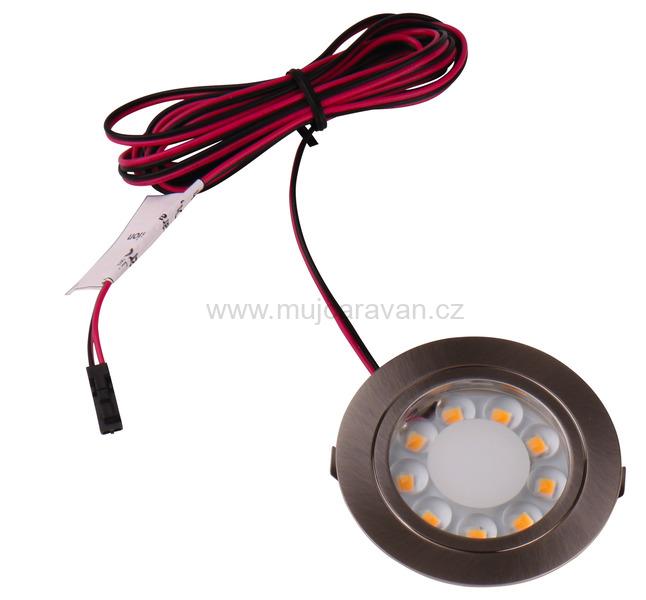 Vestavné nerezové LED světlo - 9 LED