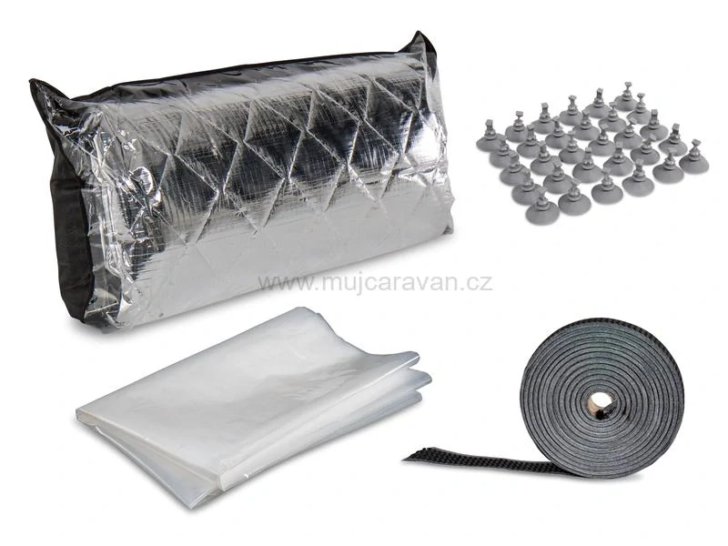 Izotermická folie Do-it-yourself - šedá / stříbrná
