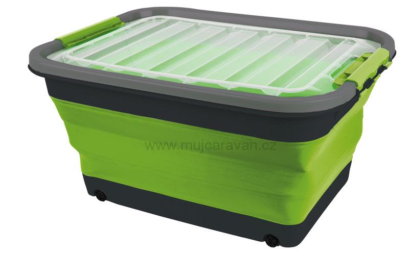 Skládací úložný box s víkem S - 30 l