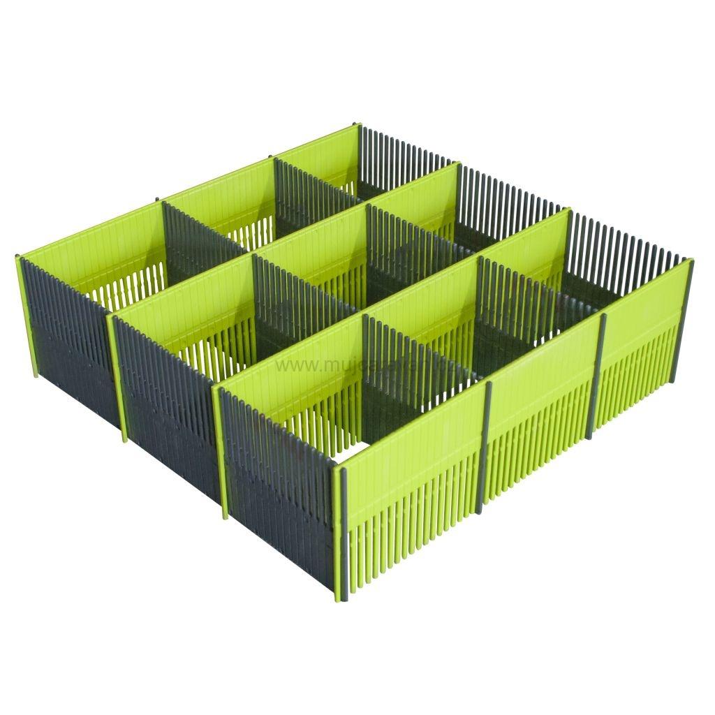 Univerzální organizér do zásuvek Maxxi, šedá / limetka