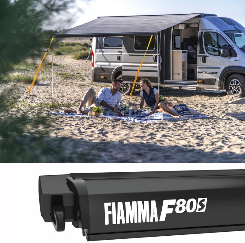 Markýza Fiamma F80s - Deep Black - kompletní sada Ducato, 320 cm
