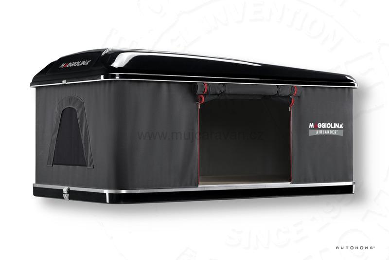 Střešní stan AUTOHOME MAGGIOLINA Airlander Plus - SMALL X-Long - Black Storm