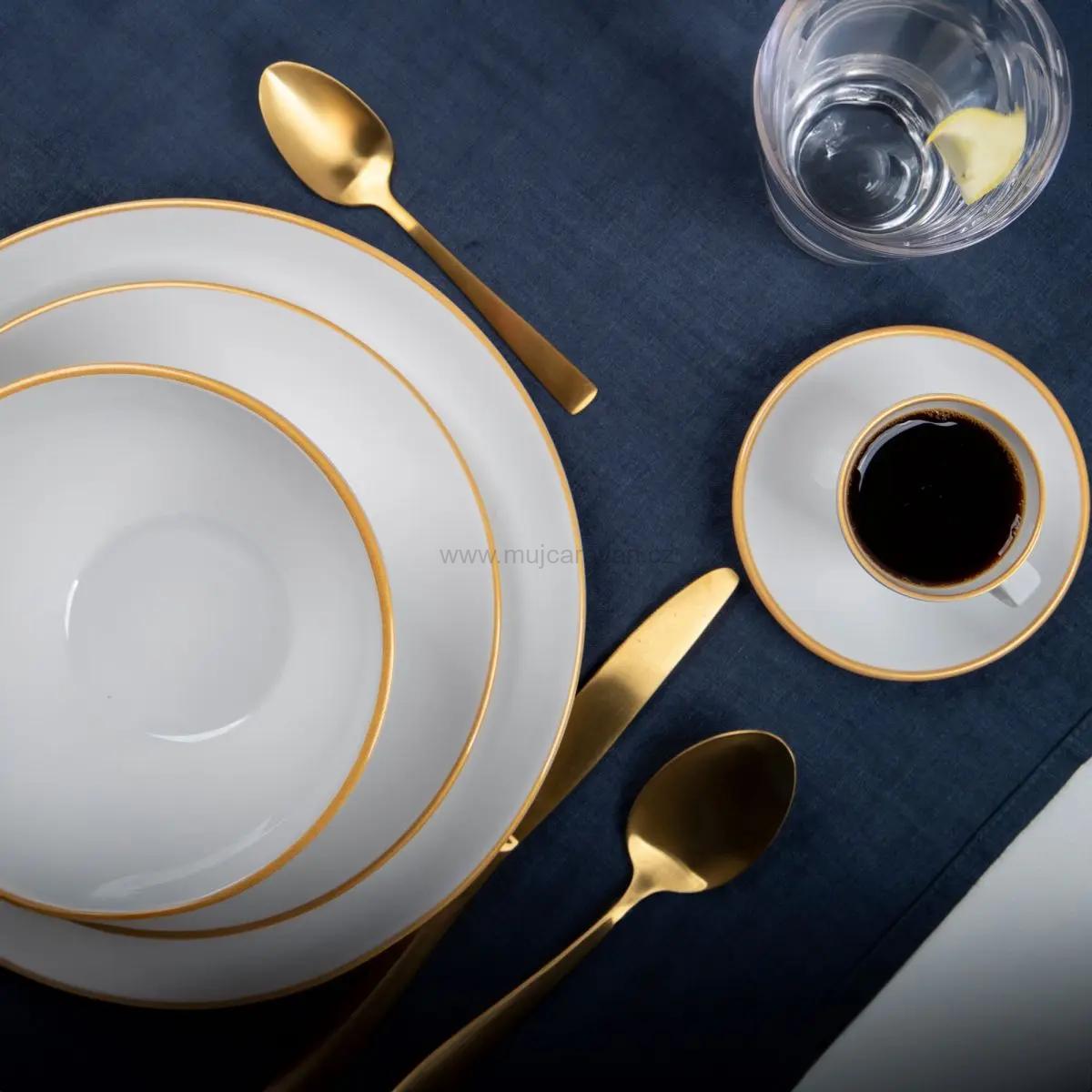 16-ti dílná sada příborů Gimex LINEA LINE GOLD