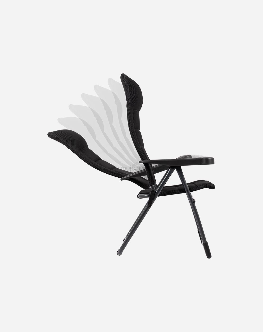 Kempingové křeslo Crespo Air-Deluxe XS, černé (AP-215)