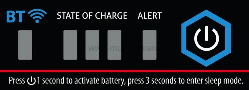 Lithiová baterie Carbest LiFePo4 Li100BT-H 100Ah s Bluetooth a funkcí vyhřívání