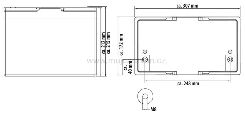 LiFePO4-Batterie MC-LB100 - 100 Ah