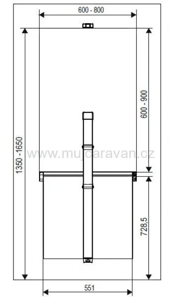 Kování TopSwing pro sklápěcí stůl 