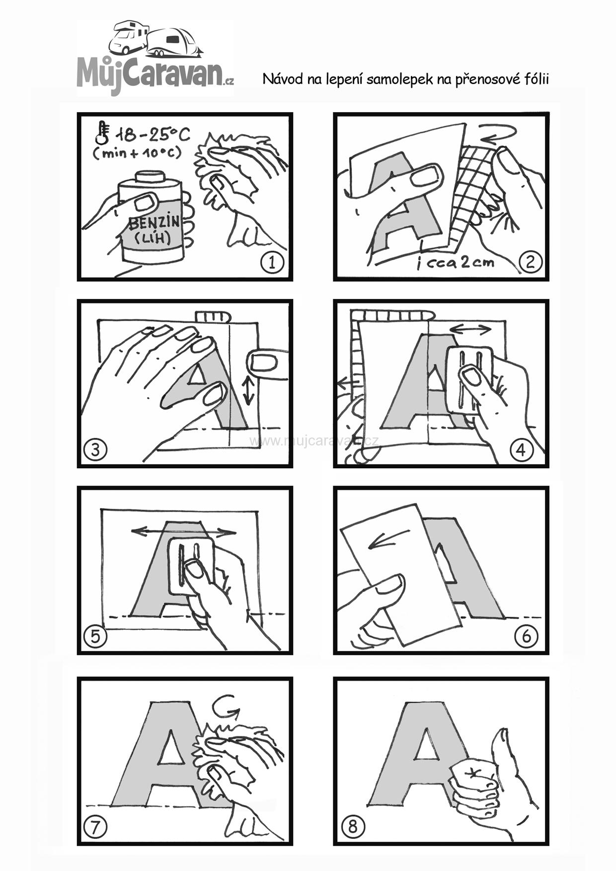 Samolepka Bürstner - grafika