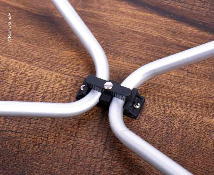 Kempingový hliníkový stůl Levi, 100 x 68 cm