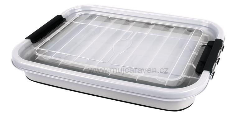 Skládací úložný box s víkem L - 65 l