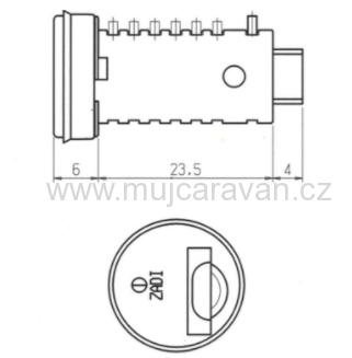 Vložka zámku s klíči STS / Zadi 2+2