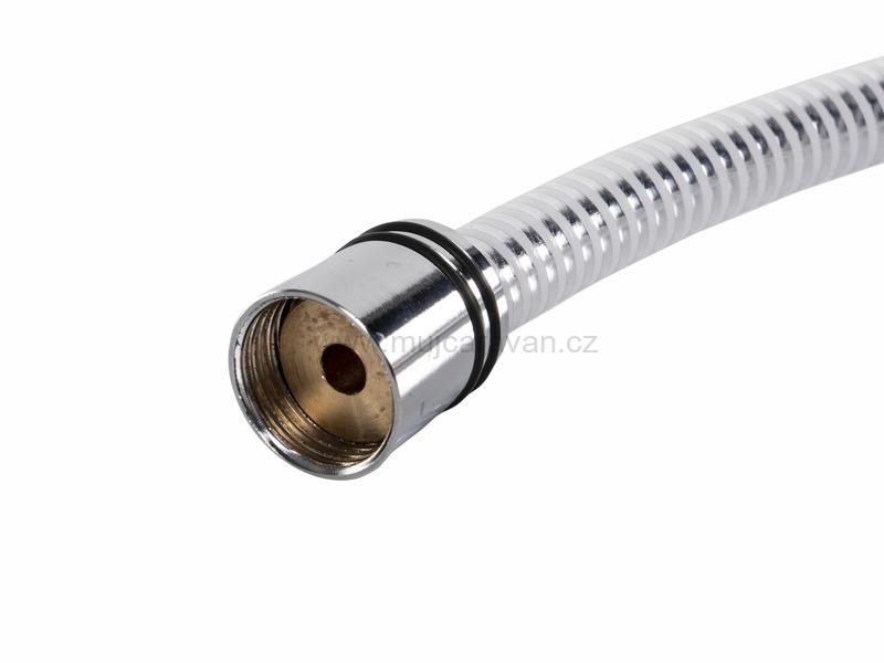 Sprchová hadice bílá opletená - 3/8" x 1/2"