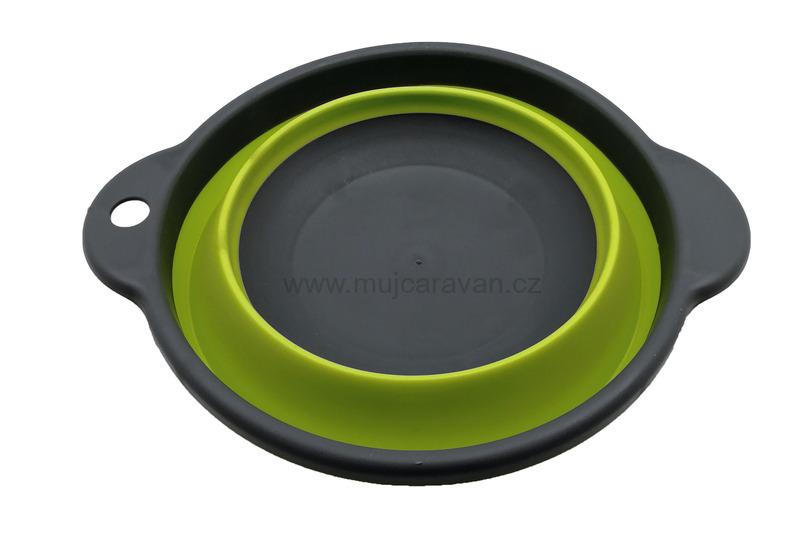 Skládací miska šedá / limetka