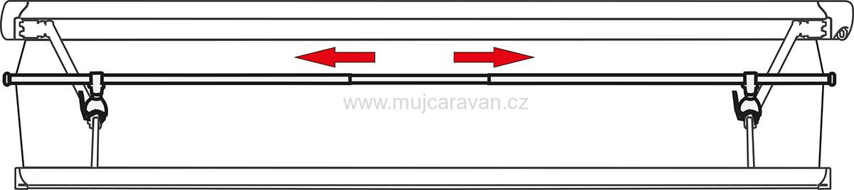 Fiamma univerzální upínací tyč Magic Rafter PRO