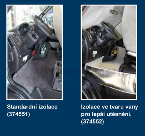 Izolace prostoru nohou Fiat Ducato, Jumper, Boxer, ve formě vany