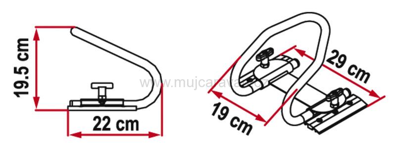 MotoWheel Chock Rear - zajištění zadního kola