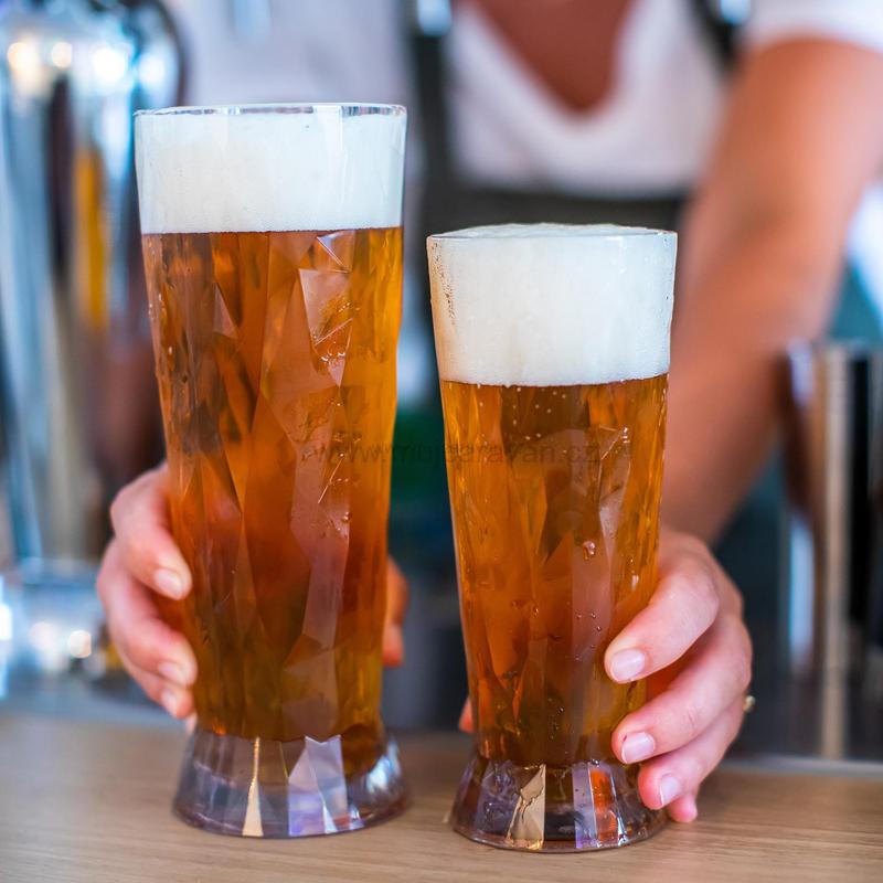 Sada 2 ks sklenic na pivo Koziol Superglas 350 ml
