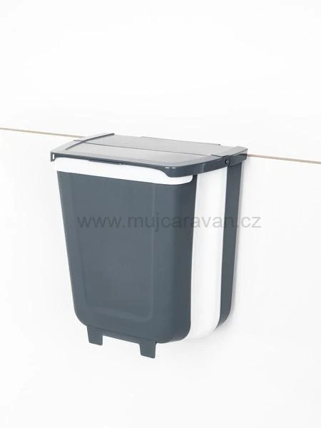 Skládací odpadkový koš na zavěšení 8 l s víkem