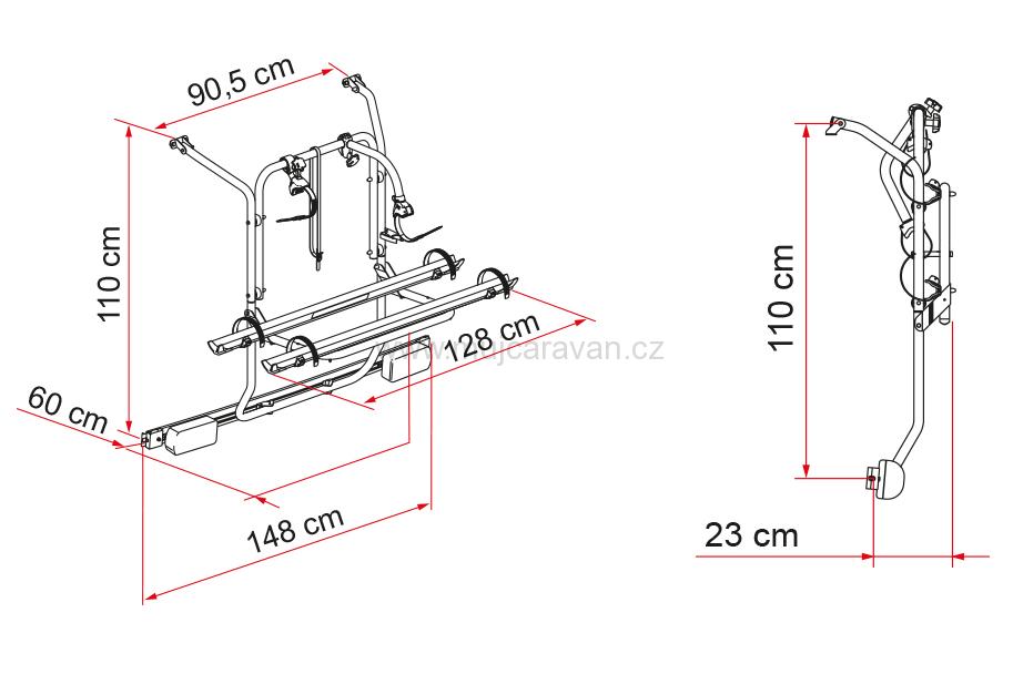 Nosič kol Fiamma Carry Bike Mercedes Viano & Vito