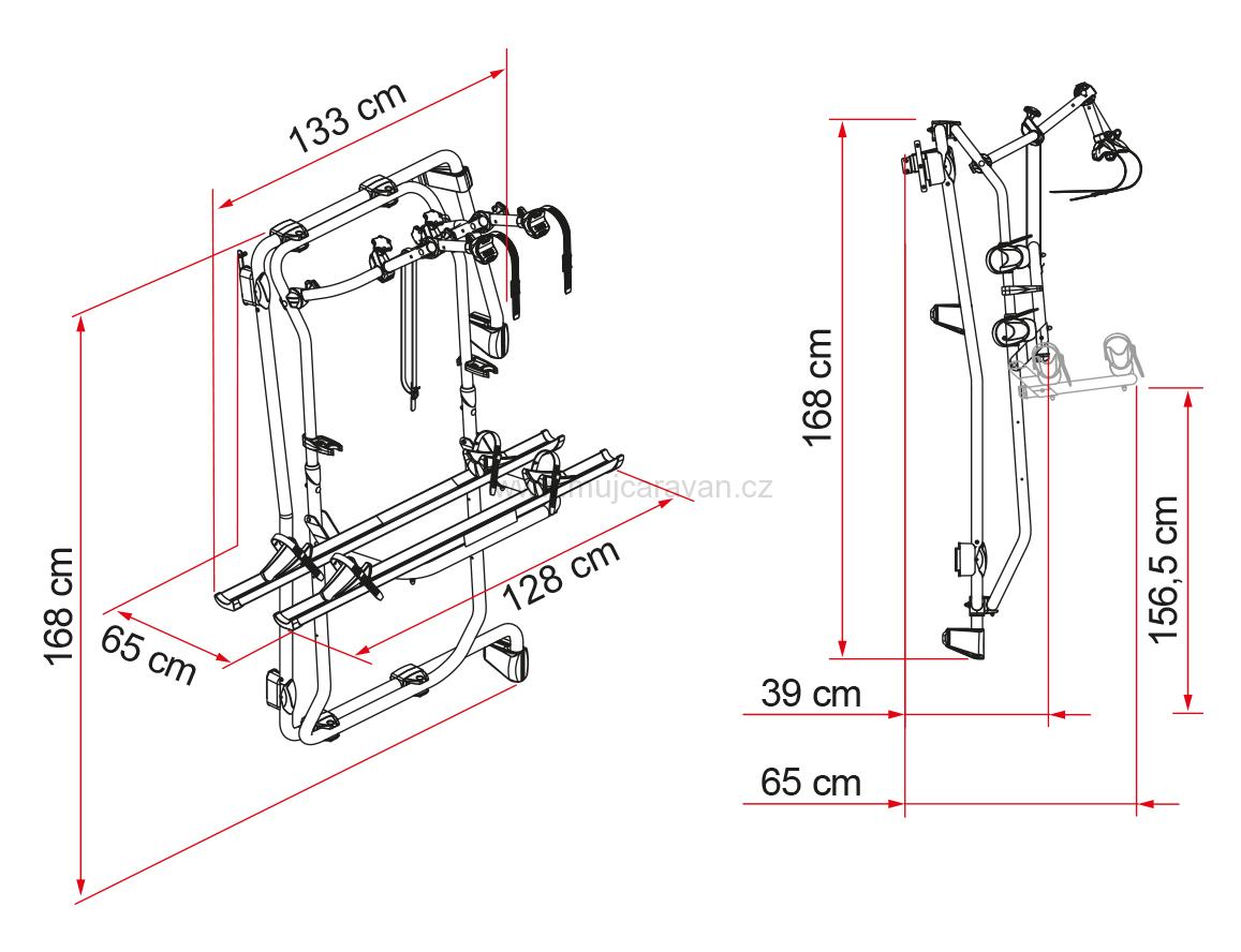 Nosič elektrokol Fiamma Carry Bike Frame Mercedes Sprinter 