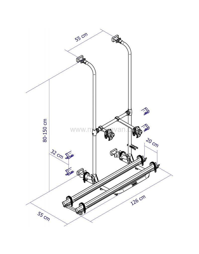Nosič kol Thule Sport G2 Compact na dělené zadní dveře