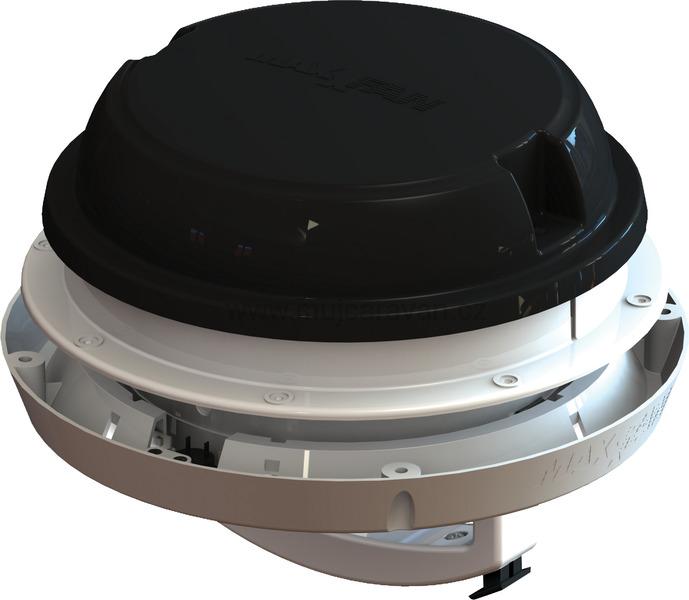 Střešní ventilátor MAXXAIR MaxxFan Dome Plus včetně LED - černá