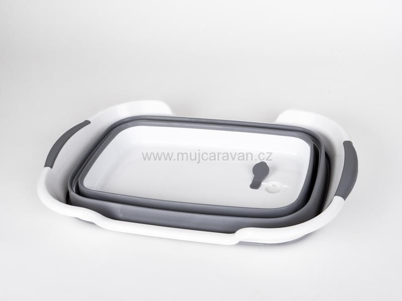 Skládací koš / vanička s výpustí