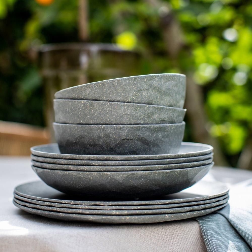 Sada 4 talířů Koziol CLUB, šedá