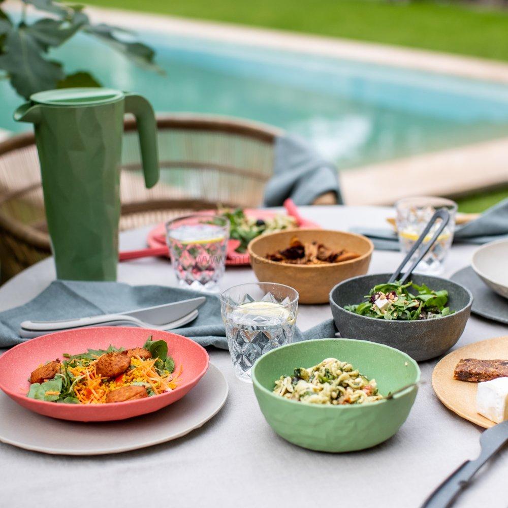 Sada 4 talířů Koziol CLUB, listová zeleň