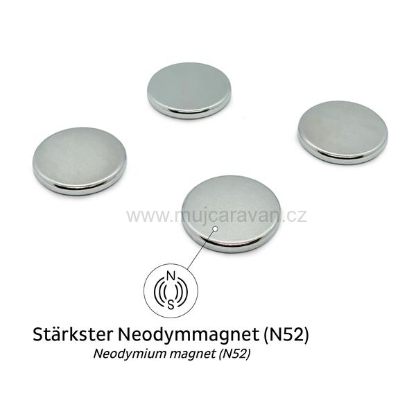 Sada magnetů Silwy POWER, 12 ks, černá
