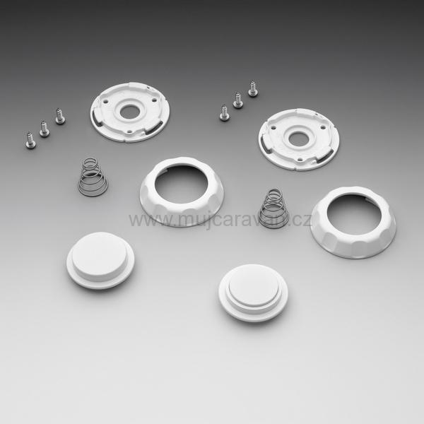 Magnetická zarážka dveří bílá