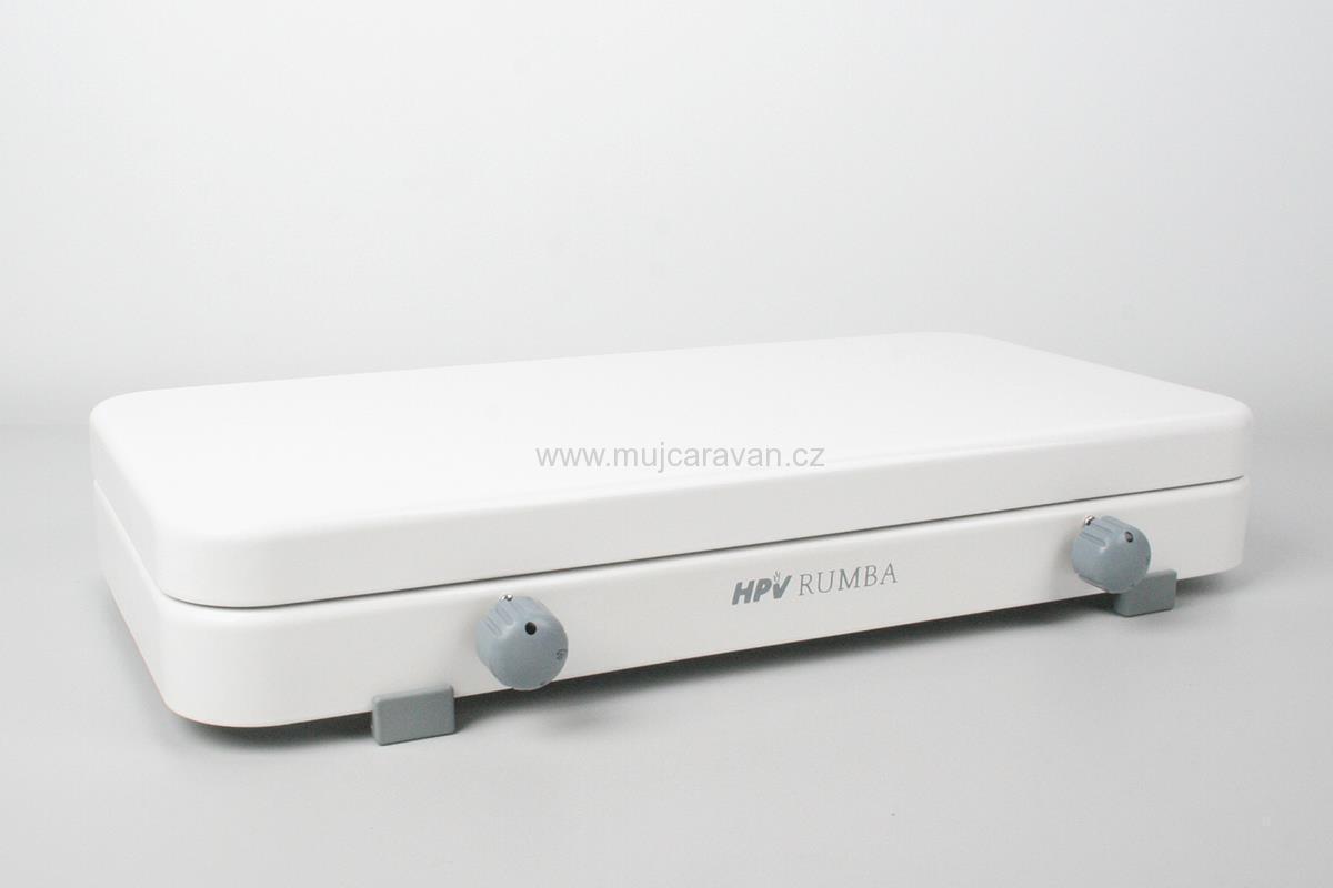 Plynový vařič Rumba s piezo zapalováním, bílý, 30 mbar