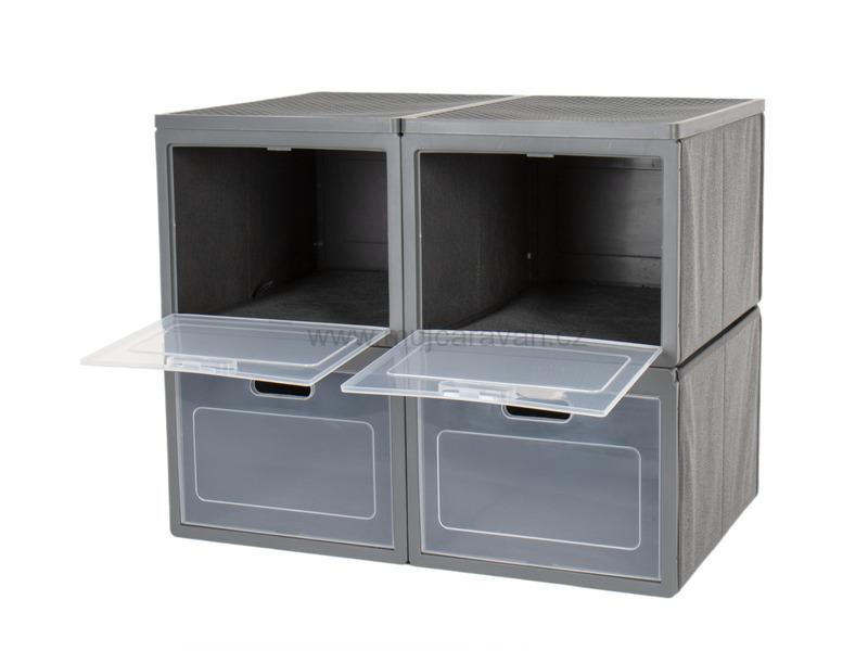 Skládací organizér, 4 boxy