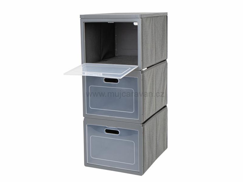 Skládací organizér, 3 boxy