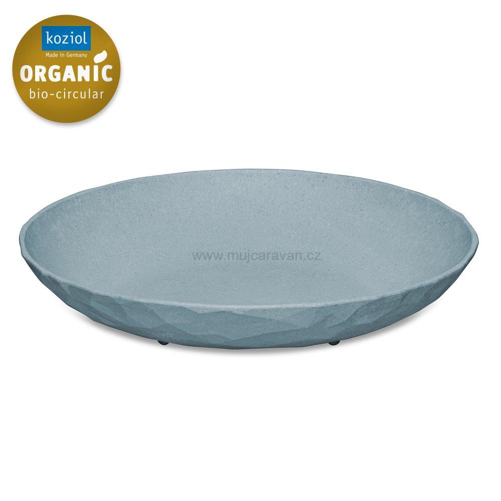 Sada 4 hlubokých talířů Koziol CLUB, květinová modř